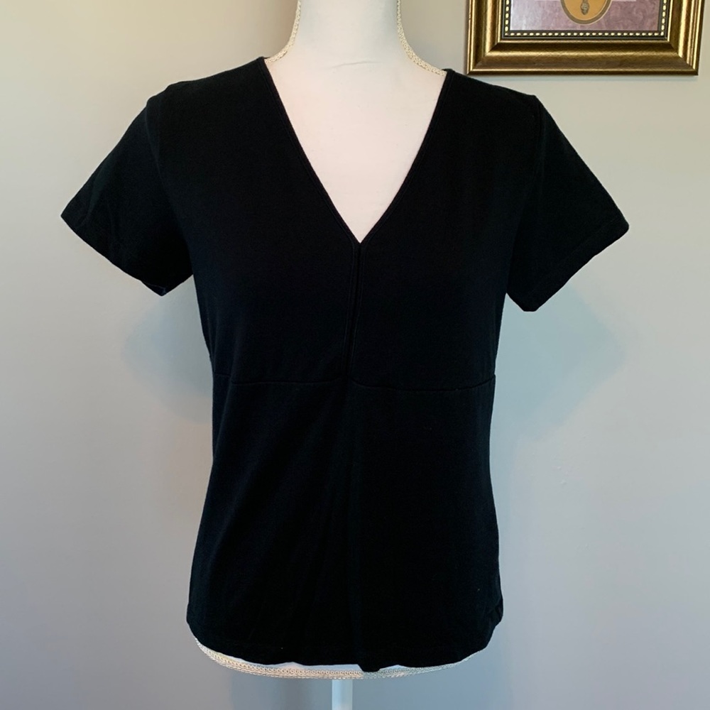 Liz Claiborne form fitting shirt sleeve tee Shirt size Large